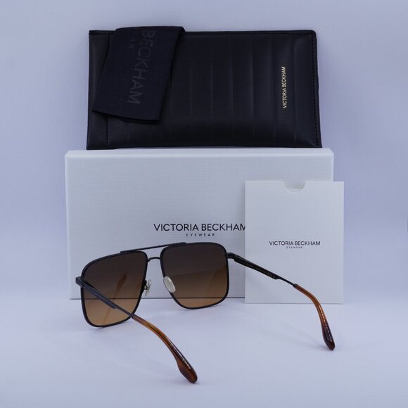 Victoria Beckham VB240S 001 Square Sunglasses – Black/Brown - Picture 6 of 10